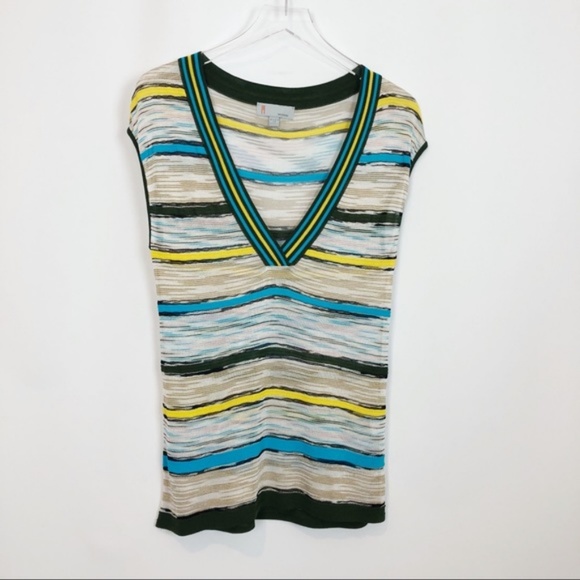 Missoni Tops - Missoni Contrast Vintage Stripe V-Neck Top 8